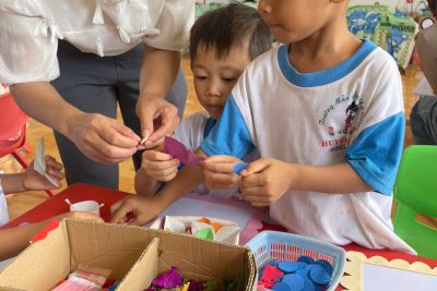 Hoạt động trải nghiệm của trẻ tại lớp